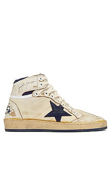 Golden Goose Sky Star Sneaker in White & Dark Blue from Revolve.com | Revolve Clothing (Global)