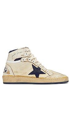 Golden Goose Sky Star Sneaker in White & Dark Blue from Revolve.com | Revolve Clothing (Global)