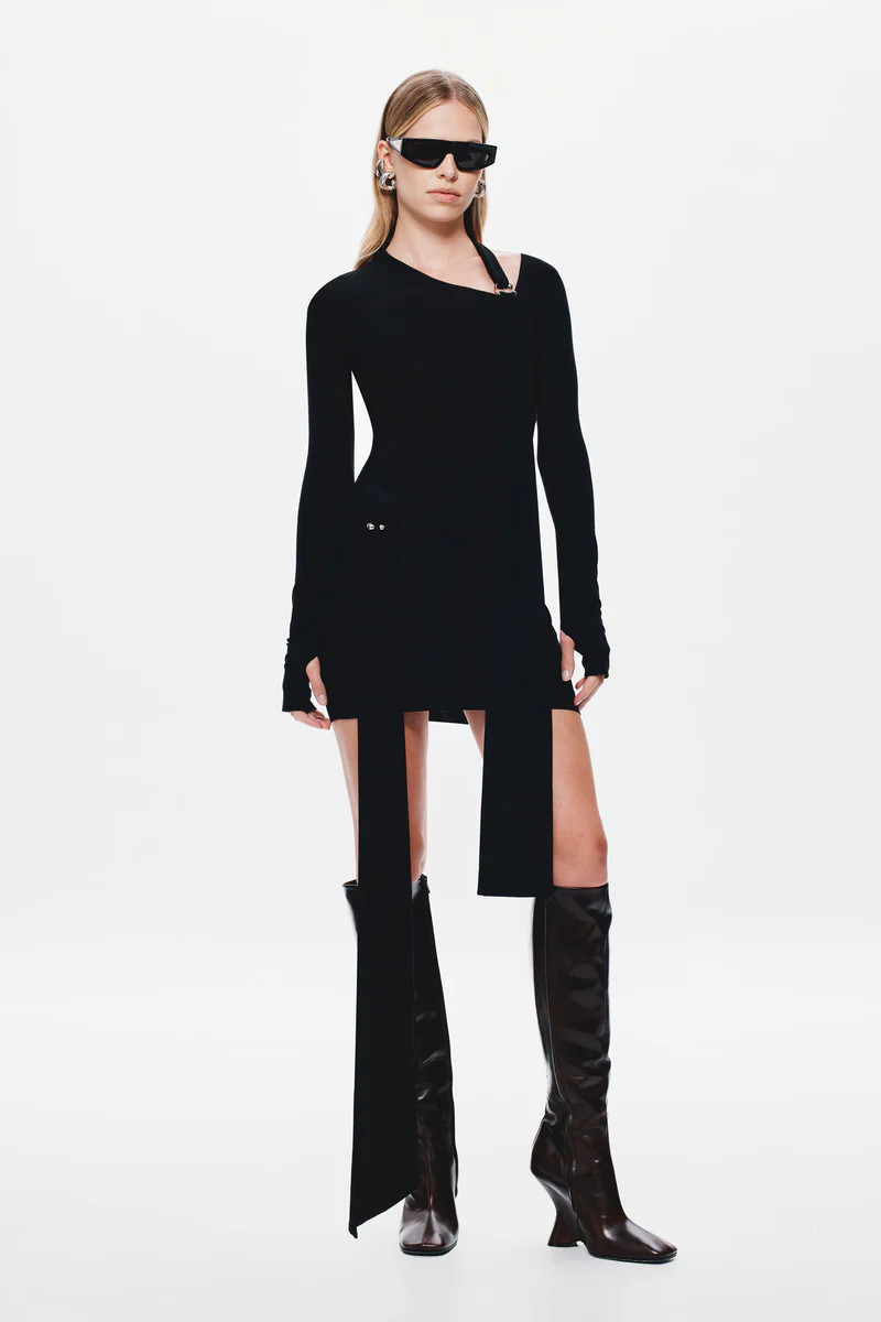 THE 'TENSION' JERSEY MINI DRESS | MISHA