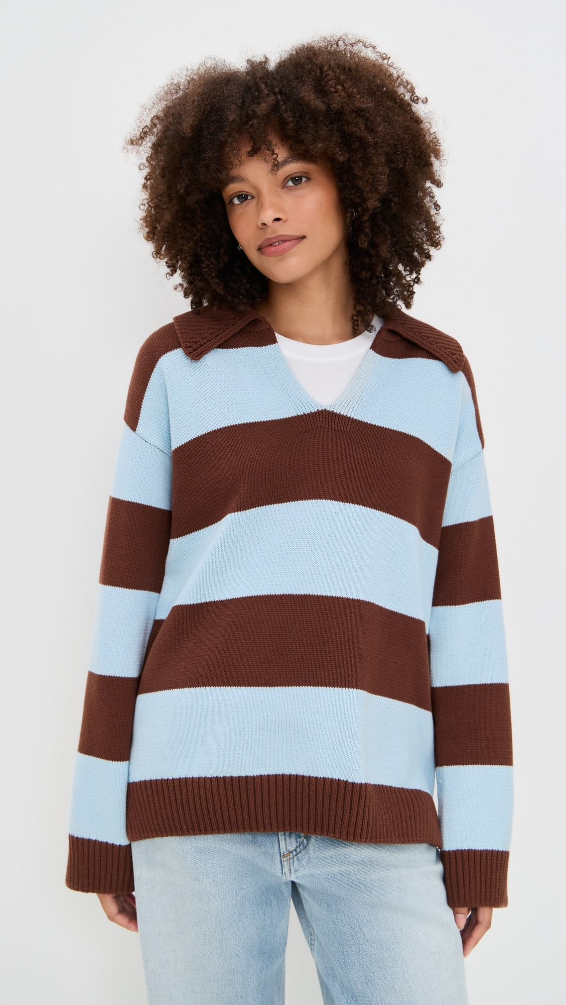 Stripe Rugby Collared Sweater | Shopbop