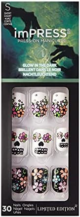 Kiss imPRESS Press on Manicure Halloween Nails - Secret Potion, Short Length, Square Shape, 30 Fa... | Amazon (US)