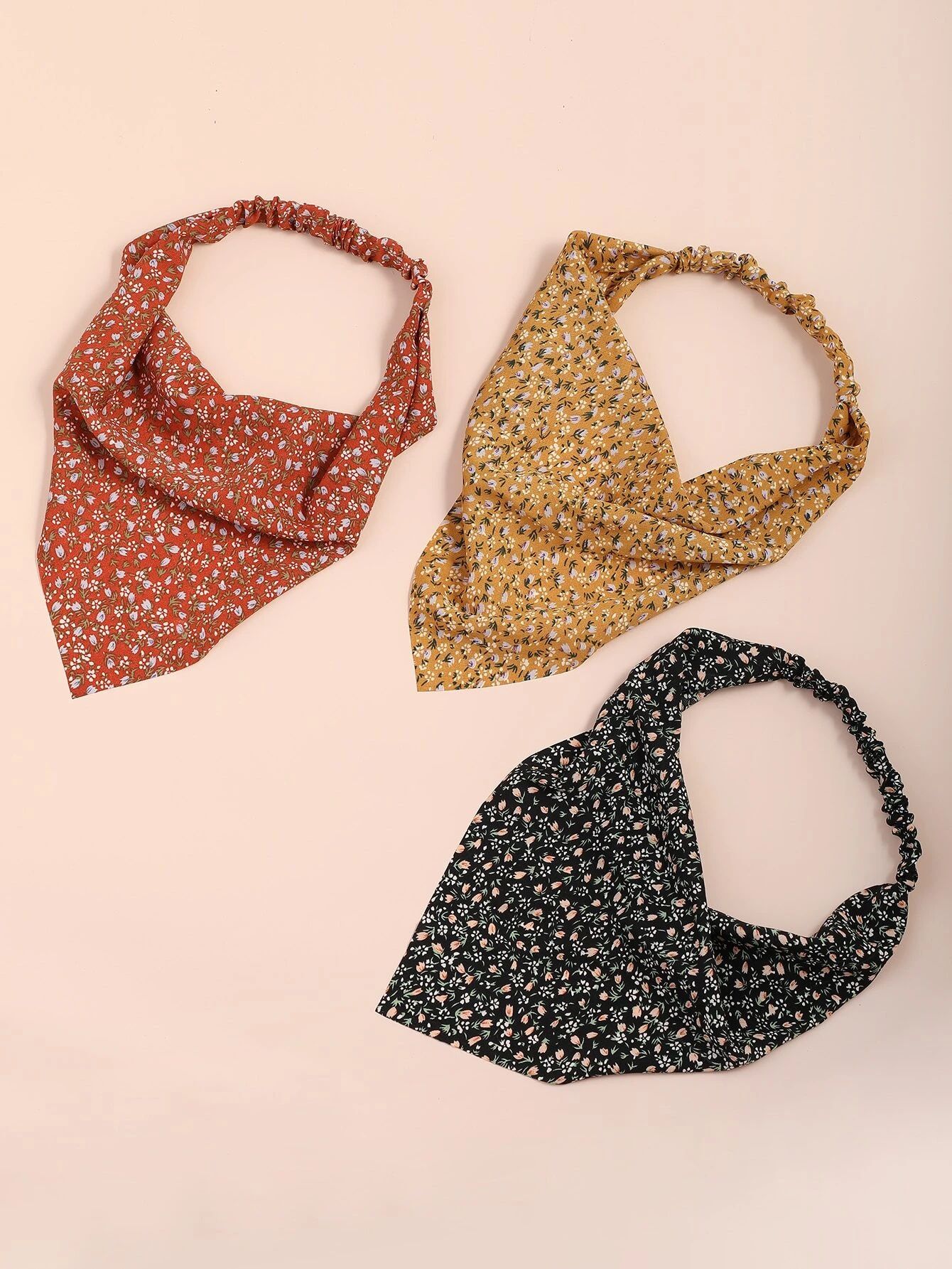 3pcs Ditsy Floral Print Headband | SHEIN