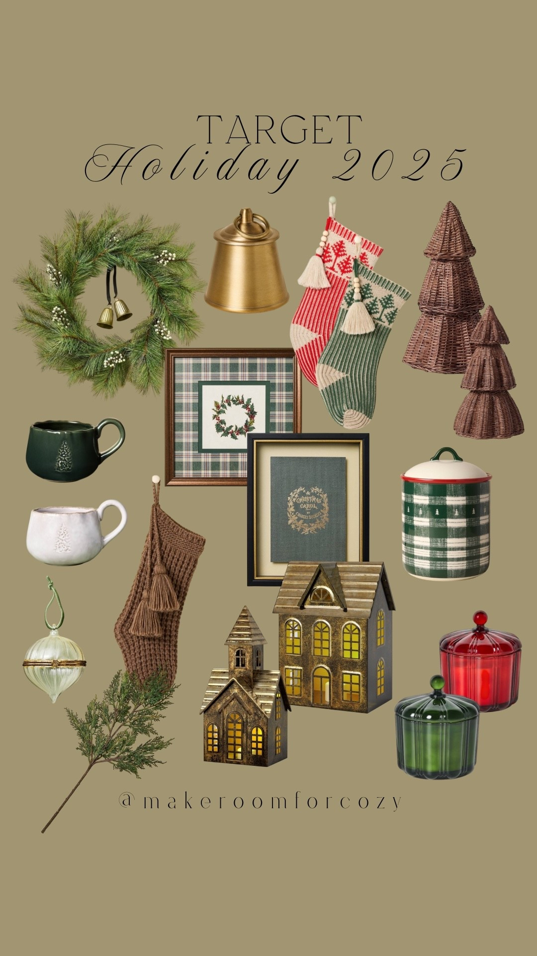 It’s Christmas at Target! 🌲

Holiday 2025 candles trees vintage red brass wreath mug stems stockings home 

#LTKSeasonal #LTKFindsUnder50 #LTKHome