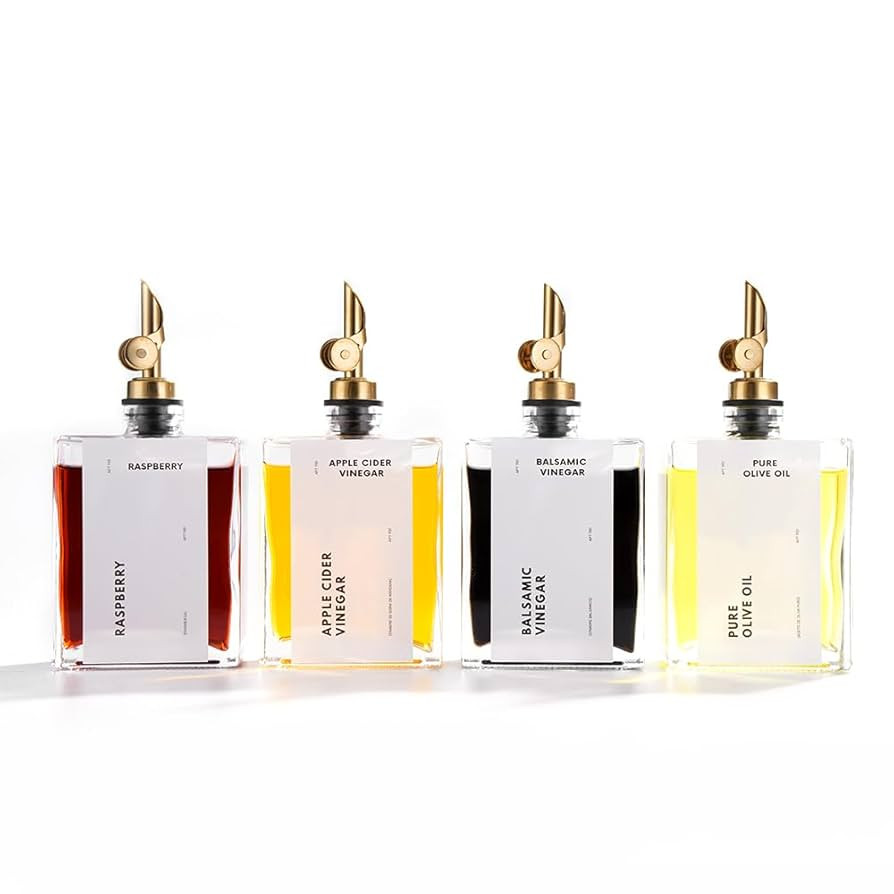 Olive Oil Dispenser for Kitchen, Cooking Oil and Vinegar Dispenser Set, Olive Oil Bottle, Soy sau... | Amazon (US)