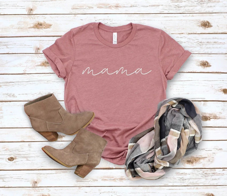 Mama Shirt,Mom Shirts, Mom-life Shirt, Mommy Shirt, Shirts for Moms, Mothers Day Gift, Trendy Mom... | Etsy (US)