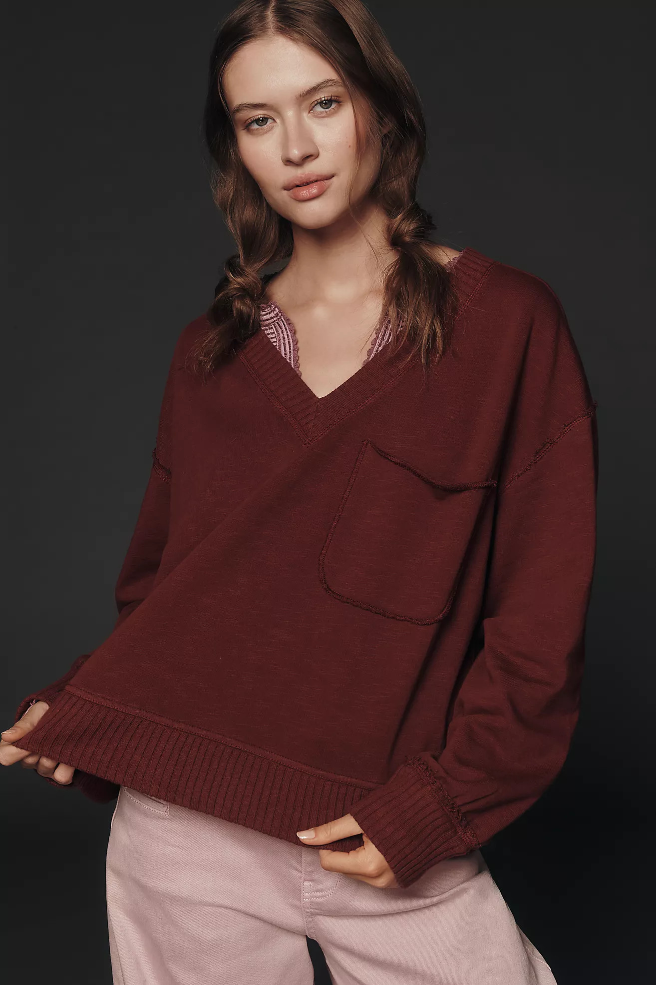 The Montana Pocket Knit Top by Pilcro | Anthropologie (US)