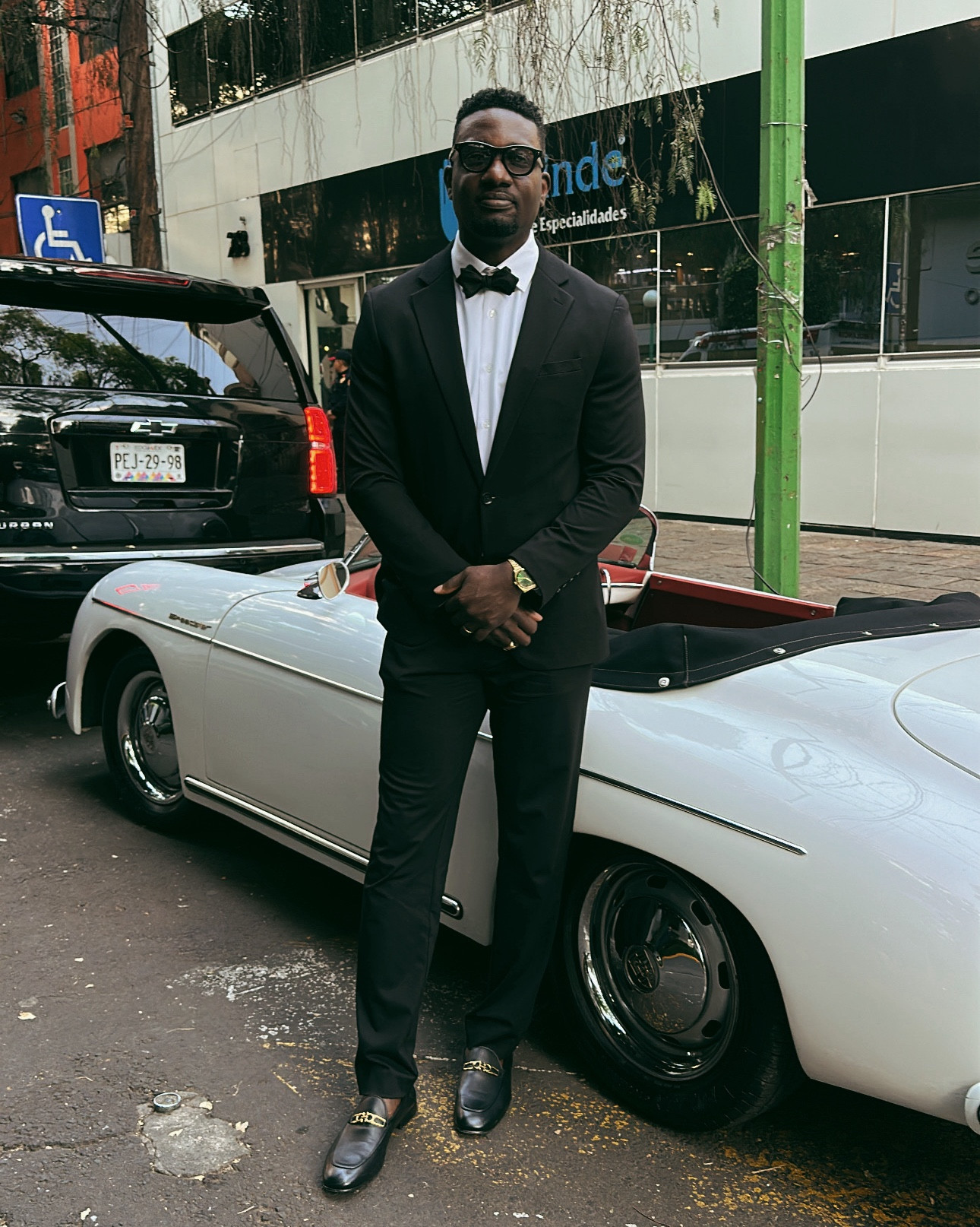 Black tie athletic stretch fit suit 

#LTKMens #LTKWedding