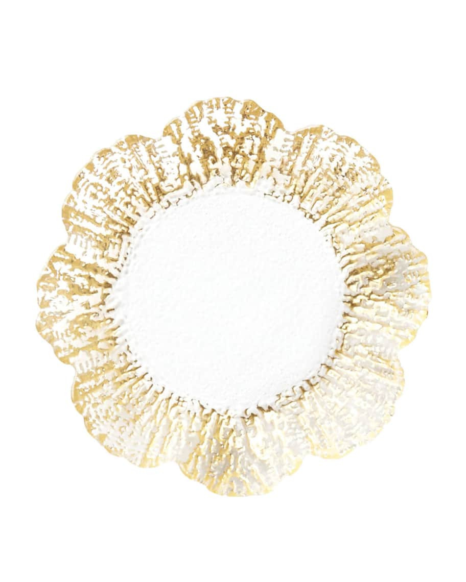 Rufolo Glass Gold Canape Plate | Neiman Marcus