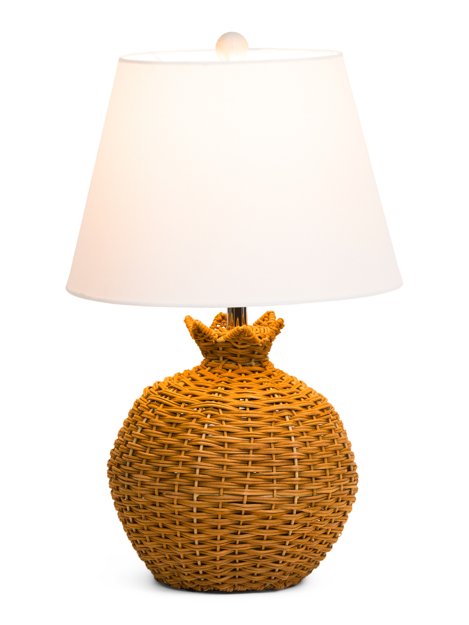 10x20 Rattan Table Lamp With Scalloping | TJ Maxx