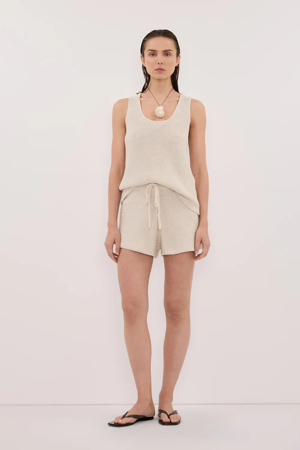 PEARL NATURAL KNIT SHORT | DISSH
