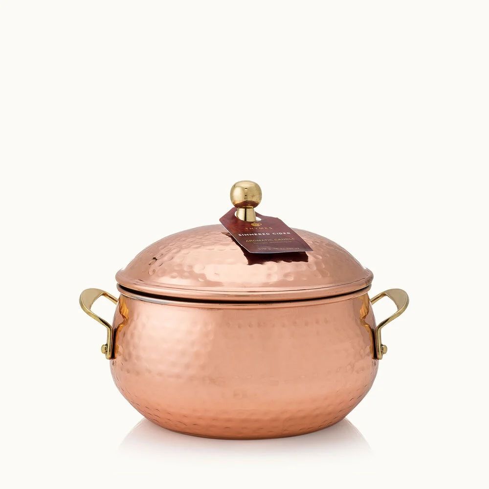 Simmered Cider Copper Pot 3-Wick Candle | Thymes | Thymes