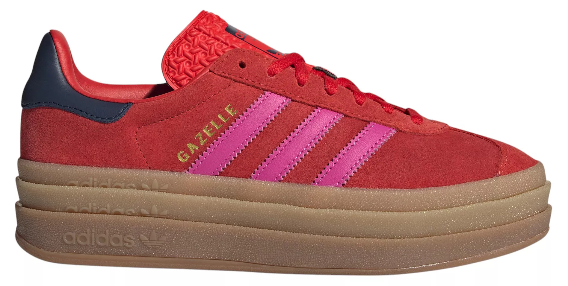 adidas Originals Women's Gazelle Bold Shoes, Size 6.5, Red/Pink | Going Going Gone