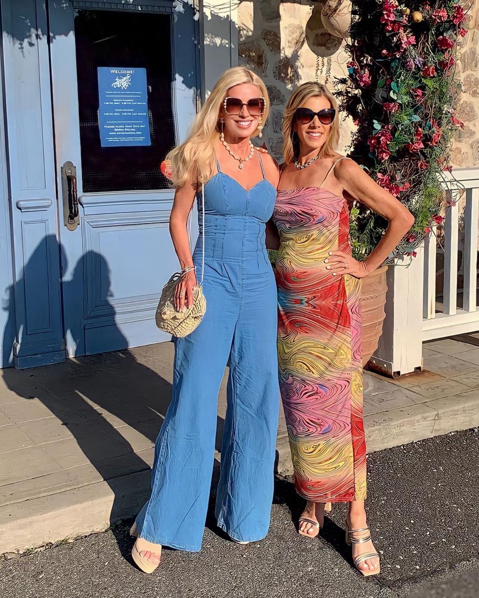 My entire outfit is linked. This denim jumpsuit exceeded my expectations. And I added the Pearl bands to my sandals and a Pearl strap to my bag!

#LTKunder50 #LTKstyletip #LTKtravel