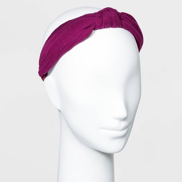 Gauze Knot Headband - Universal Thread&#8482;  Purple | Target