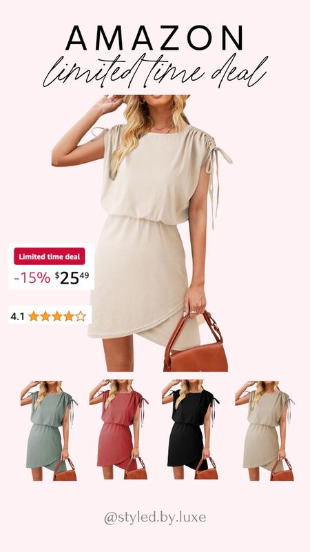 Loving the look of this casual
Amazon dress. I just ordered the black and I can’t wait to share it with you!

#LTKsalealert #LTKSeasonal #LTKfindsunder50
