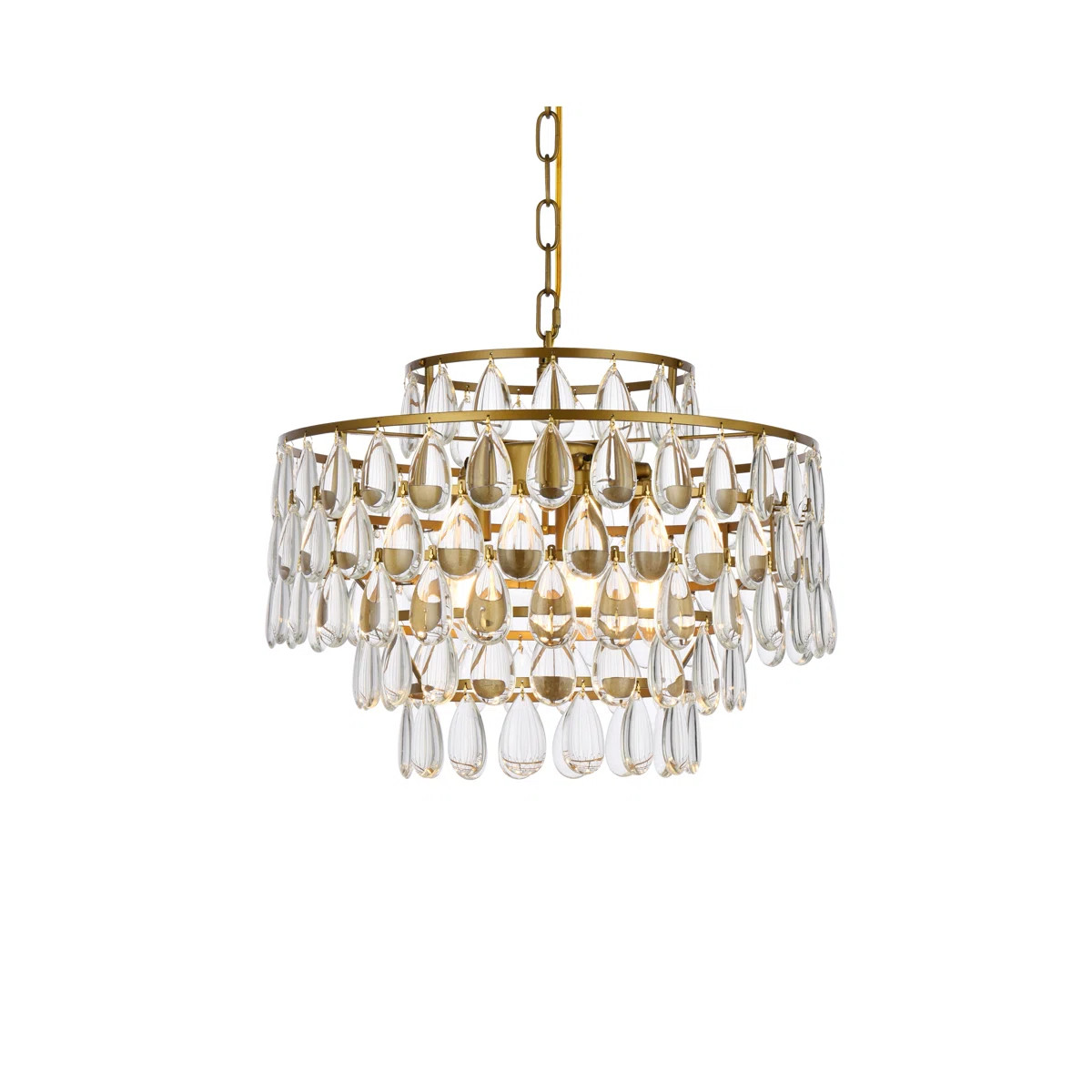 5-Light Dimmable Crystal Tiered Chandelier | Wayfair North America
