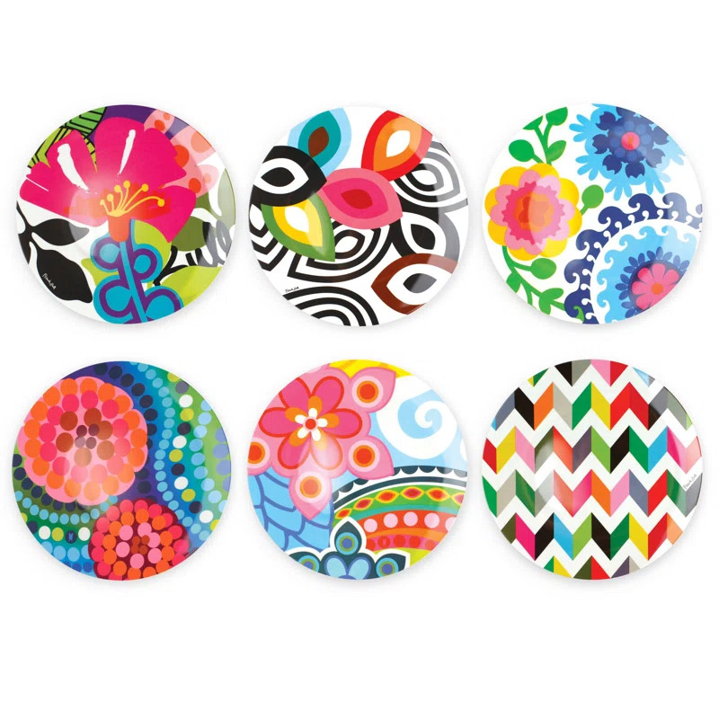 French Bull 11"Dinner Plates Set Of 6- Assorted | Wayfair Professional