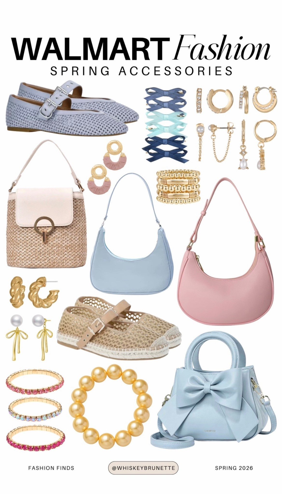 Walmart spring shoes and accessories

oversized sunglasses for spring outfits
straw crossbody bags and totes
lightweight silk scarves
dainty layered gold jewelry
colorful claw clips and hair bows
neutral baseball caps
woven belts and waist accessories
pastel statement earrings
minimalist watches and bracelets
spring ready canvas sneakers

#LTKSeasonal #LTKdayinmylife #LTKMothersDay