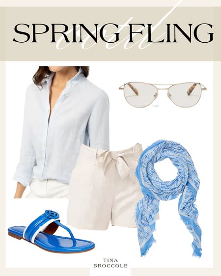 Spring Fling - Transitional Clothing - Pastel - Heels - Accessories - Scarf - Blue - Sunglasses 

#LTKSeasonal #LTKFind #LTKstyletip