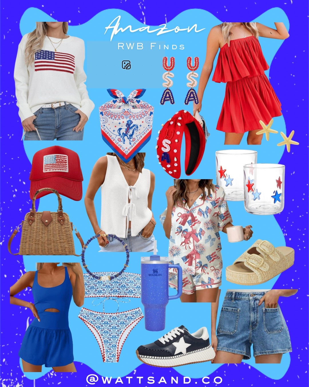 ❤️🤍🩵AMAZON RWB FINDS🩵🤍❤️ 

Fourth of July is coming - be sure to get your fit ready!

#LTKSeasonal #LTKStyleTip #LTKSummerEdit