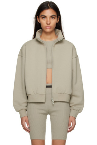 Essentials - Gray Full Zip Jacket | SSENSE