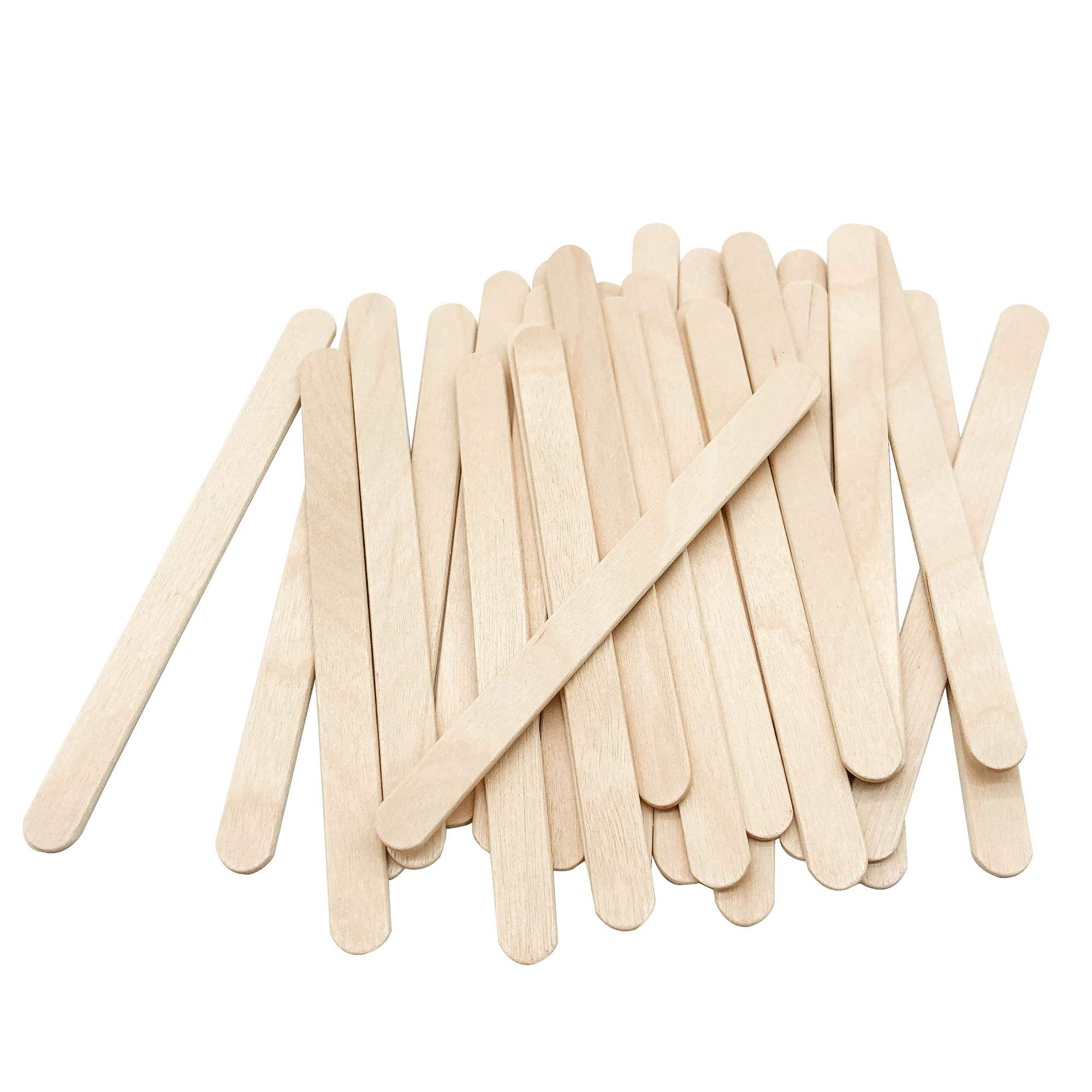 KTOJOY 200 Pcs Craft Sticks Ice Cream Sticks Natural Wood Popsicle Craft Sticks 4.5 inch Length T... | Amazon (US)
