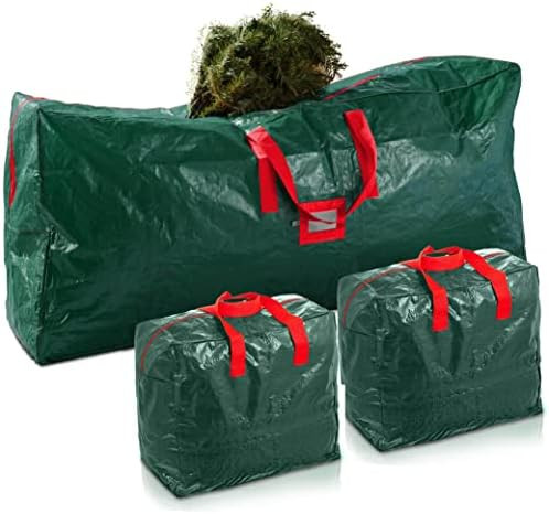 Amazon.com: Zober 3-Pack Christmas Artificial Tree Storage Bag and Two Garland Bags; Holiday Tree... | Amazon (US)