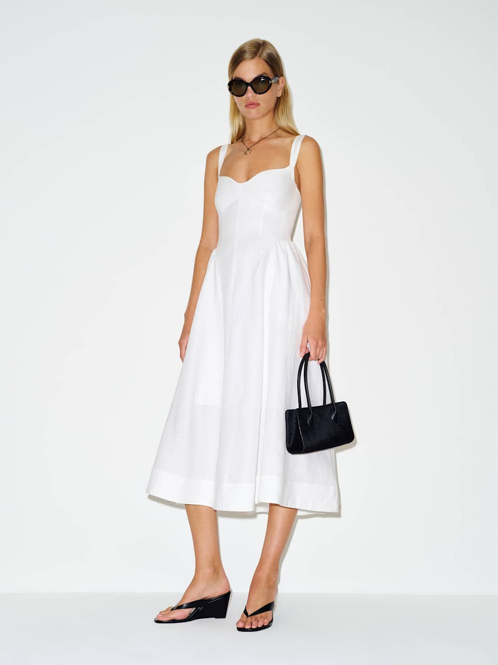 Reformation Birdie Linen Dress Ivory 8 | Reformation (Global)