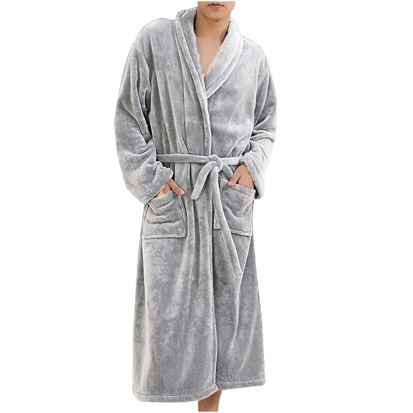 yievot Women's and Men's Plush Soft Robe, Warm, Fleece Flannel Bathrobe Pajamas | Walmart (CA)