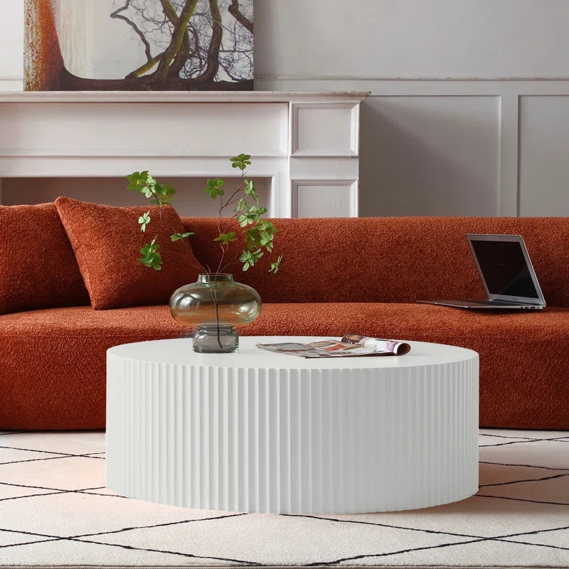 Brayden Studio® Bloxson Drum Coffee Table & Reviews | Wayfair | Wayfair North America