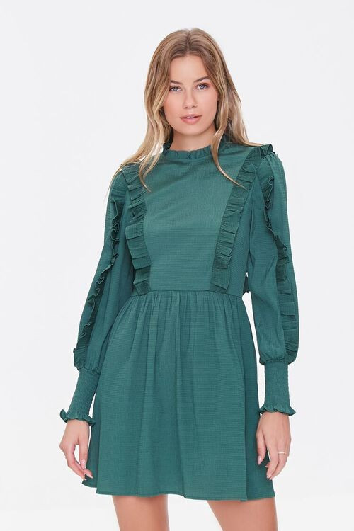 Ruffle-Trim Mini Dress | Forever 21 (US)
