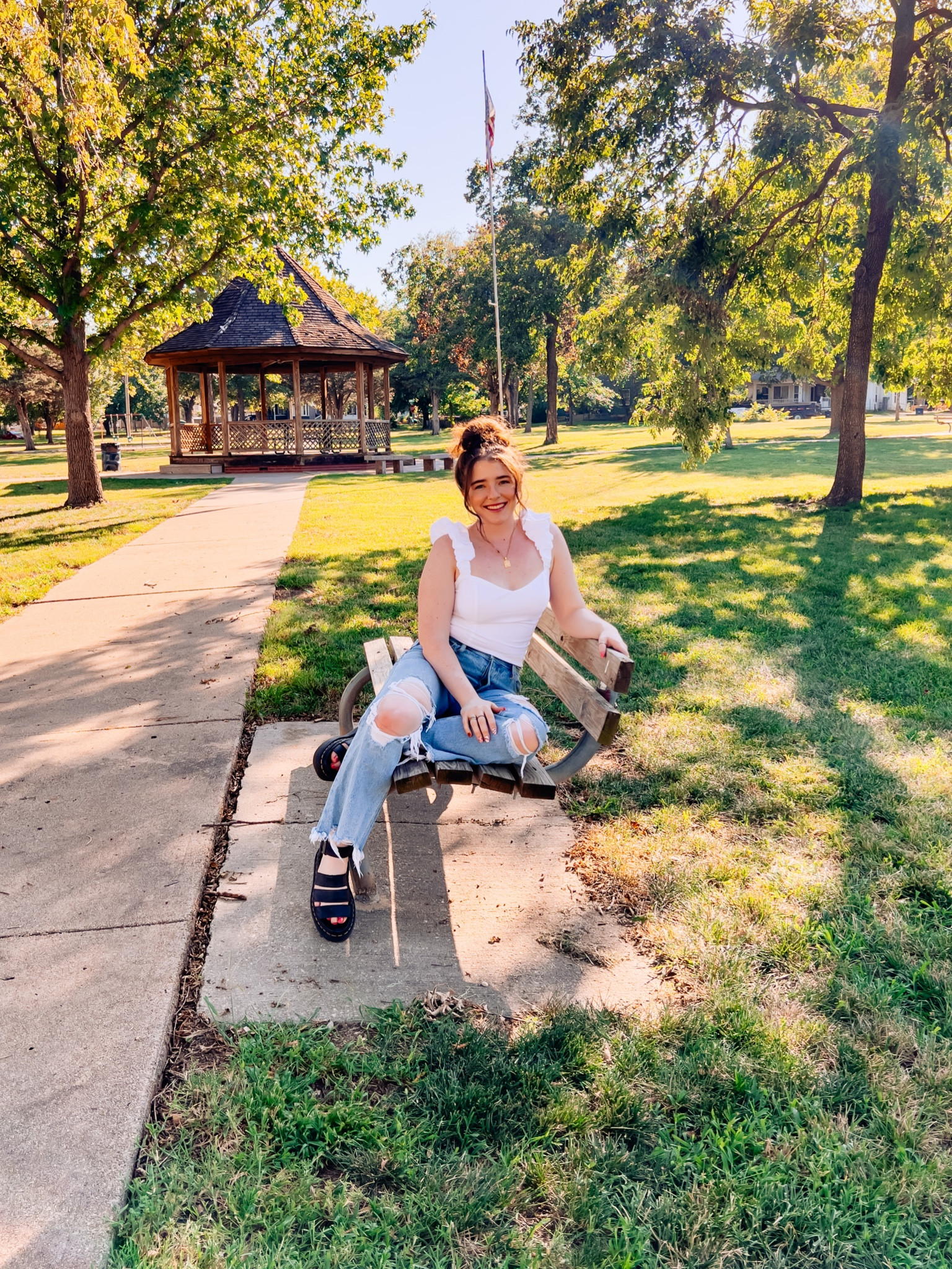 Easy summer outfit! I love neutrals and this outfit is neutral, cute, and easy. Plus the top is on sale!!

#abercrombie #drmartens #clarissaquadll

#LTKshoecrush #LTKsalealert #LTKunder50