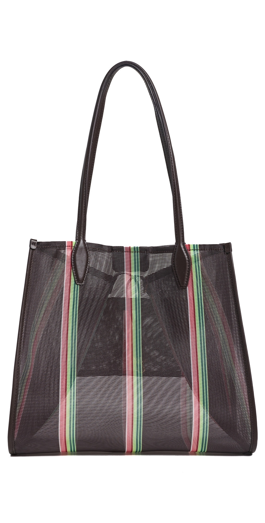 Madewell Madewell x Shopbop Mesh Lexington Tote Dark Brown Multi One Size | Shopbop