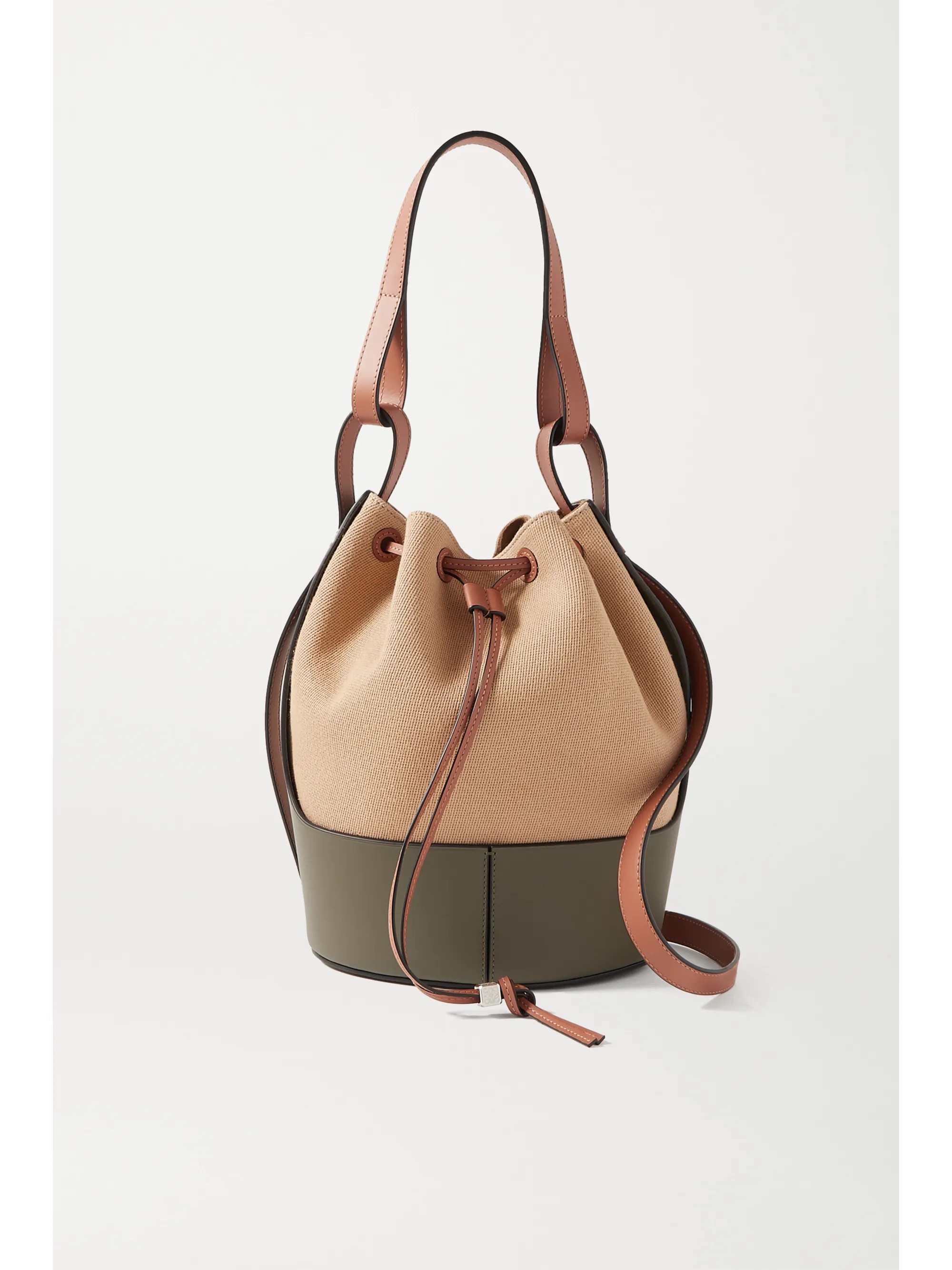 Balloon medium canvas and leather bucket bag | NET-A-PORTER (US)
