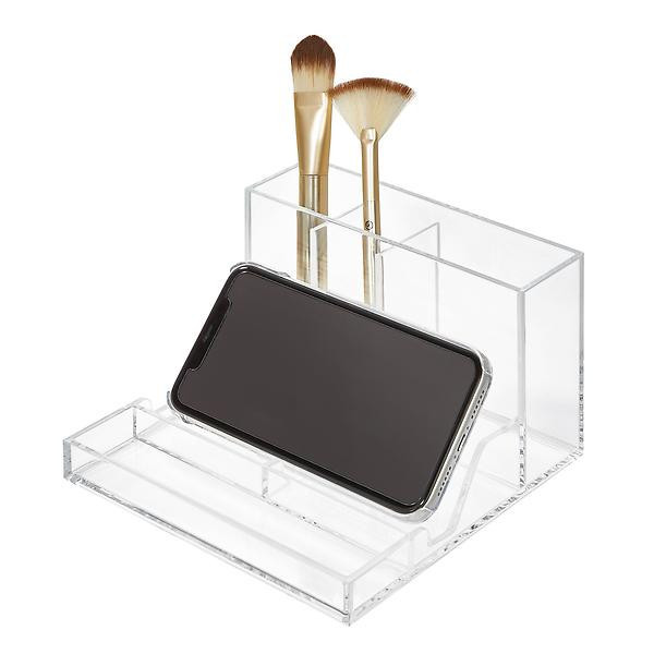 iDesign Clarity Stackable Makeup Organizer | The Container Store