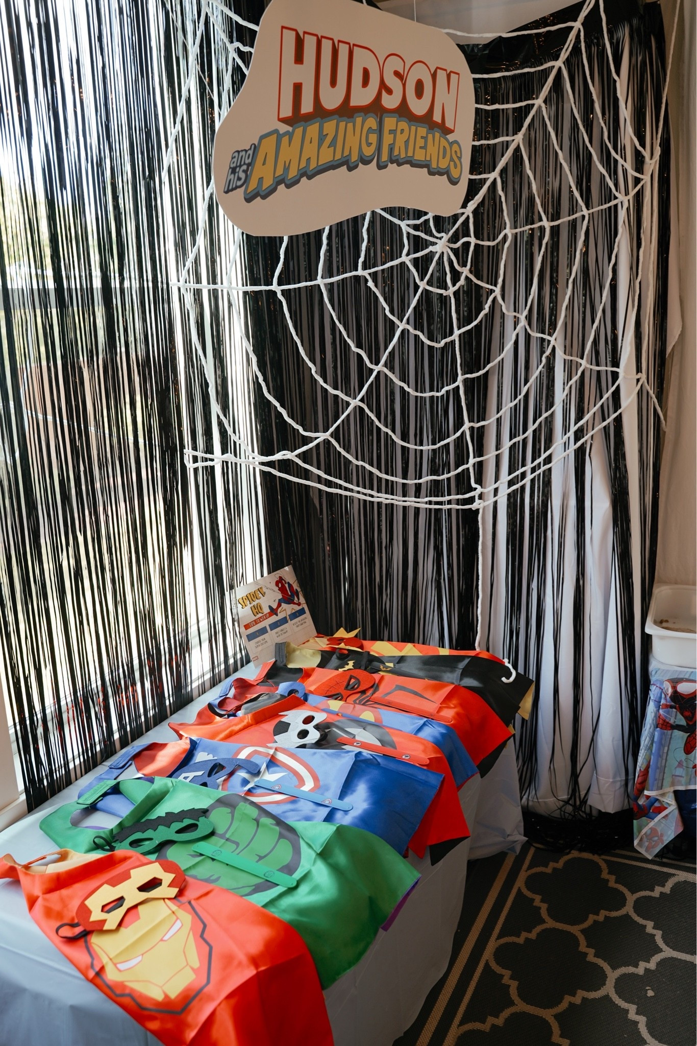 Hudson’s Spidey and His Amazing Friends dress up station at his birthday! The kids loved this 🕸️

#spiderman #spideyandhisamazingfriends #spidey #birthday #birthdayparty #party #boys #toddlerboy

#LTKmomlife #LTKdayinmylife #LTKKids