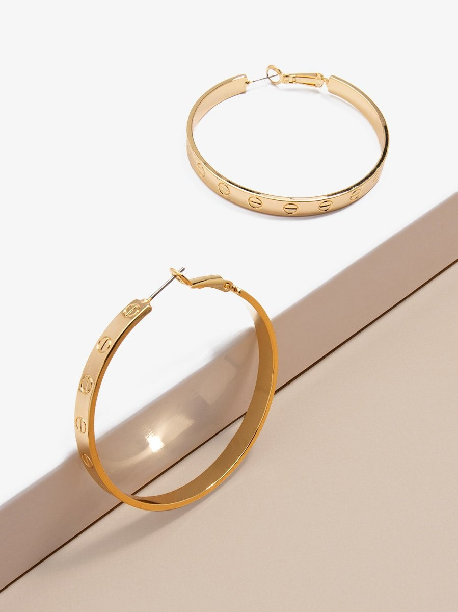 Bolted Bliss Hoop Earring | ZENZII