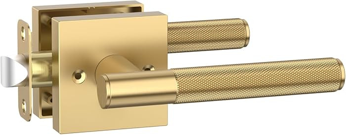 Asidrama 1 Pack Champagne Bronze Passage Interior Door Handles | Amazon (US)