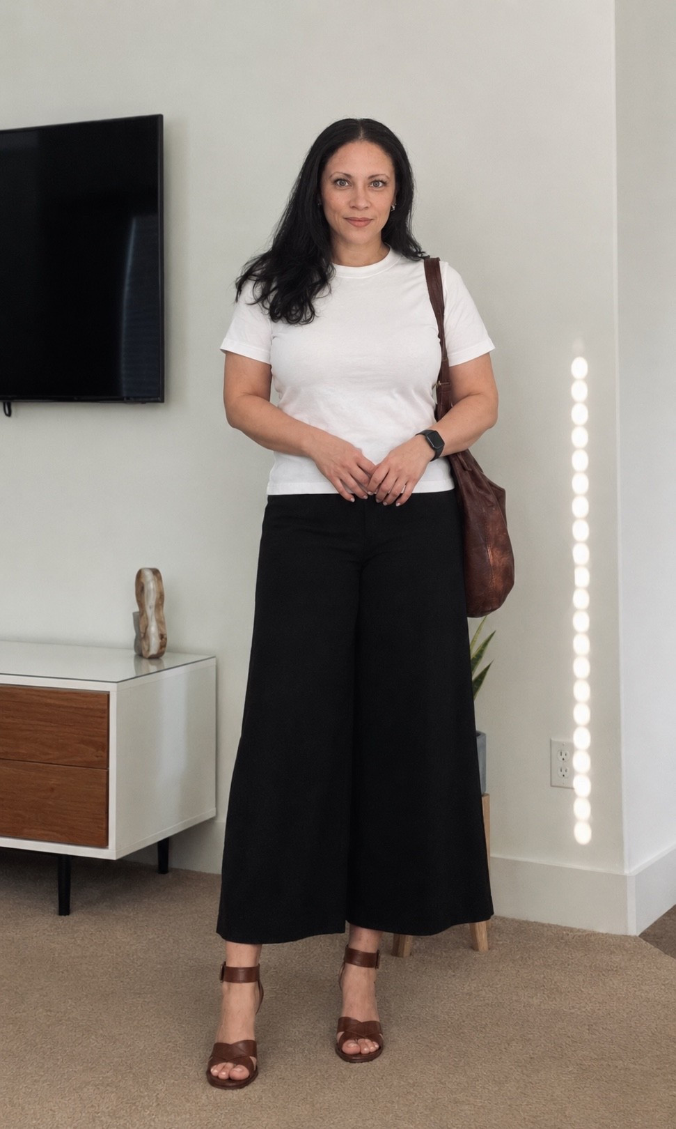Dinner outfit with the gals.

Tee size large
Culottes size 12

#LTKootd #LTKOver40 #LTKMidsize