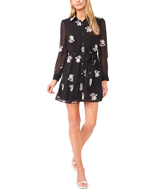 Women's Collared Button-Down Mini Dress | Macy's