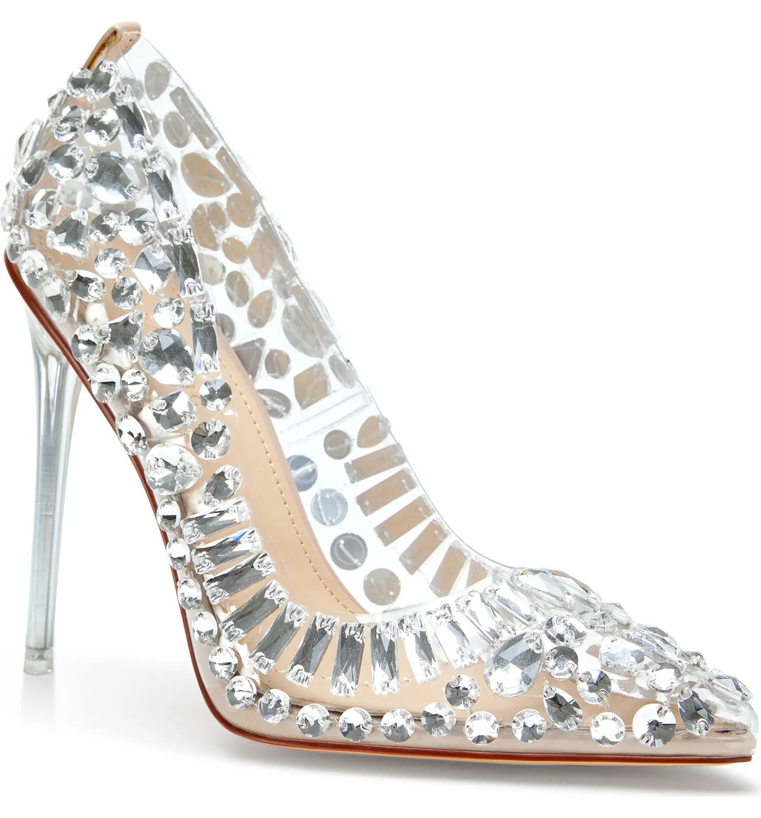 Bonnie Crystal Studded Translucent Pump (Women) | Nordstrom