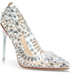 Click for more info about Bonnie Crystal Studded Translucent Pump (Women)