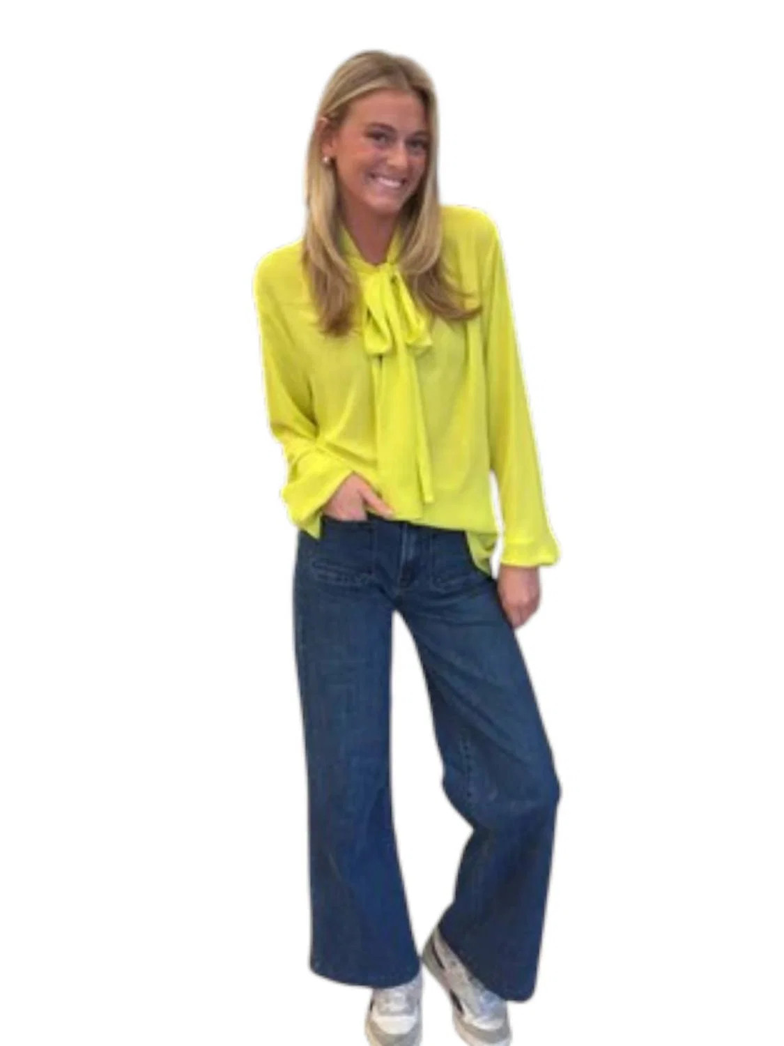 Eston Top In Chartreuse | Shop Simon