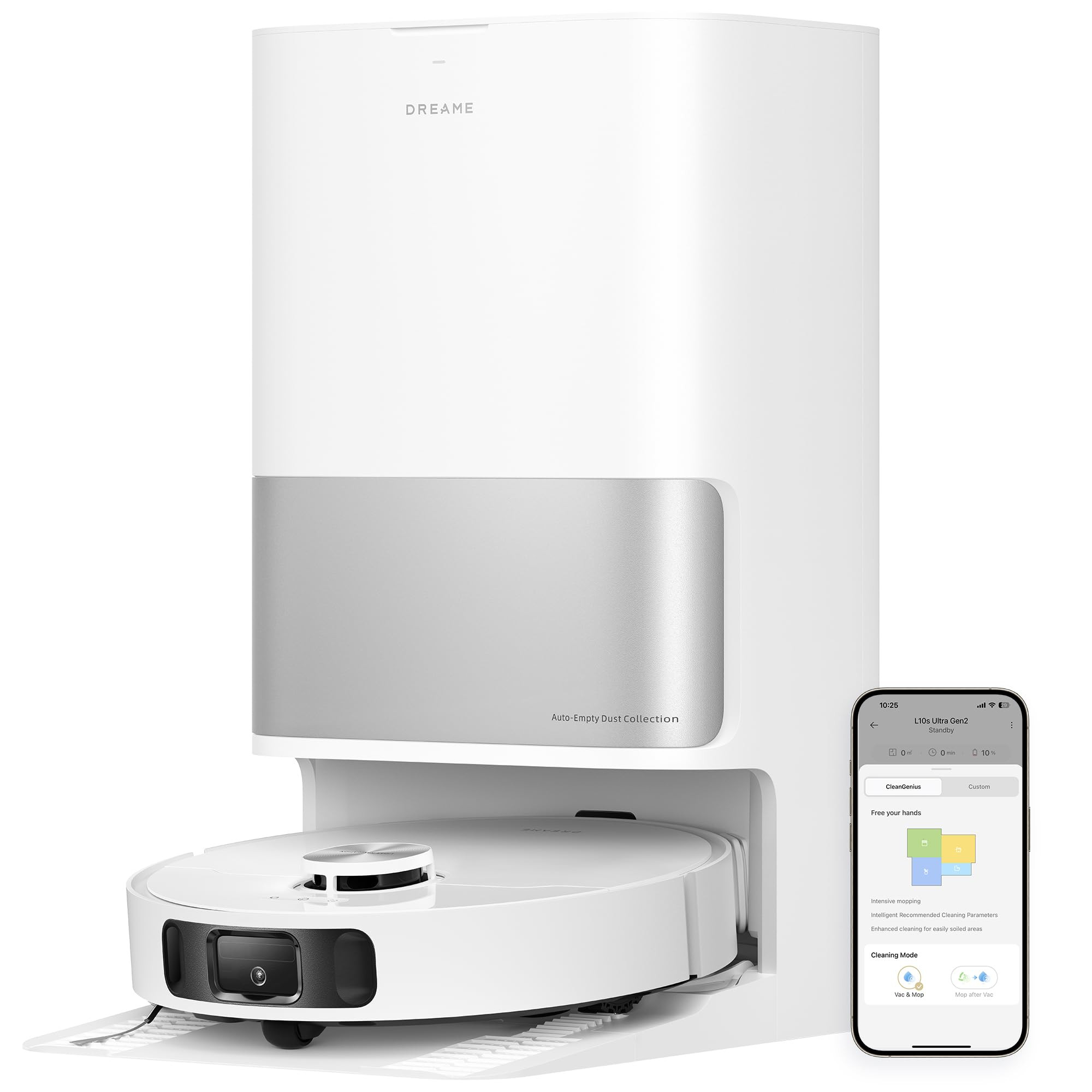 Dreame L10s Ultra Gen 2 Robot Vacuum with Mop, 10000Pa, LiDAR Obstacle Avoidance & MopExtend Tech... | Amazon (UK)