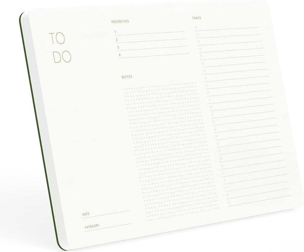 Elegant To Do List Notepad with Mouse Pad Feature, Daily Planning Tear-Off Sheets, 11.22" x 7.87"... | Amazon (US)