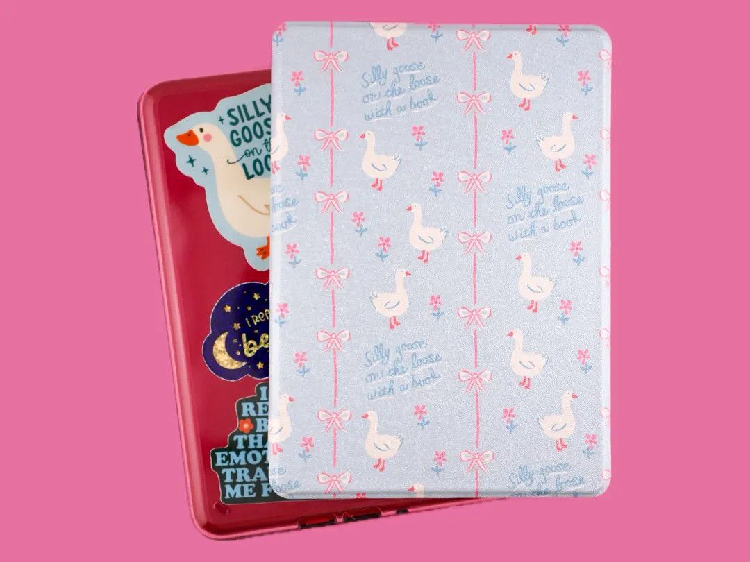 Silly Goose on the Loose *Clearback* Kindle Case, Kindle Paperwhite Case, Bookish Gift, Funny Kin... | Etsy (US)