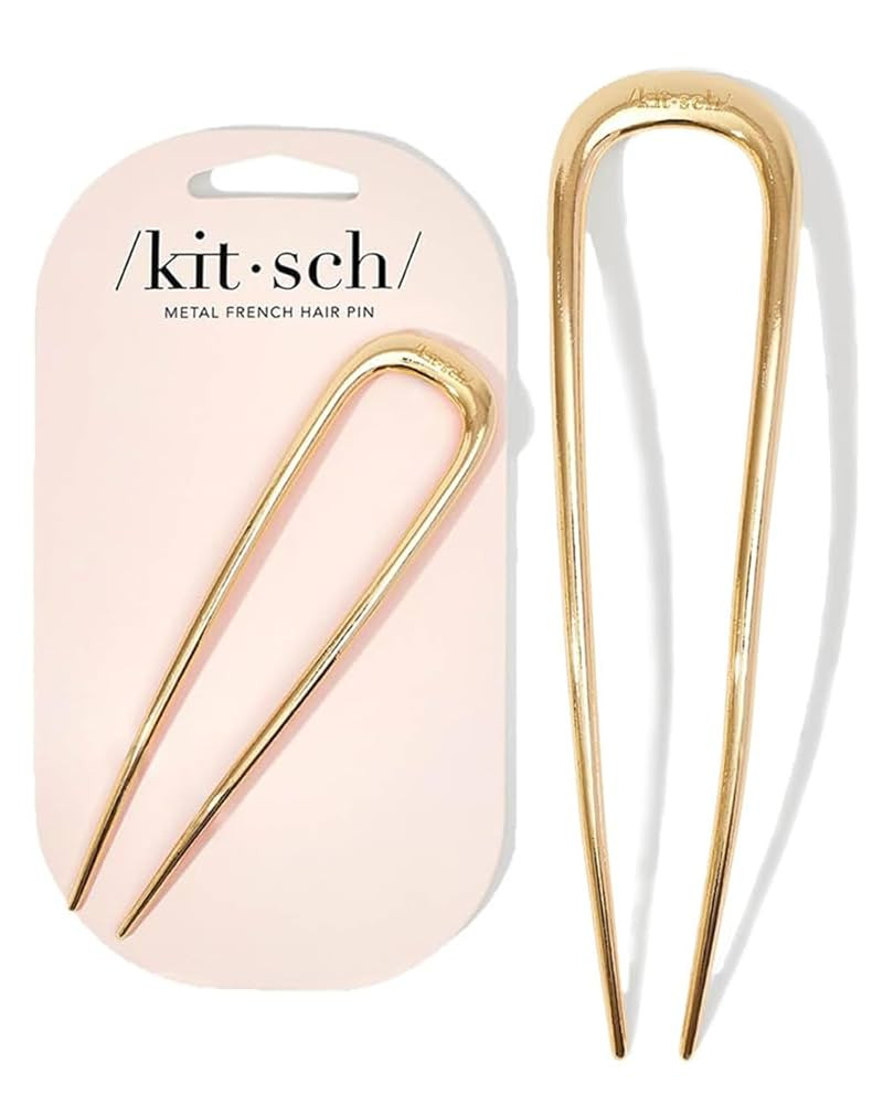 Kitsch French Hair Pins for Women – Metal Hair Fork for Updos, Chignon, Bun & Twist Hairstyles ... | Amazon (US)