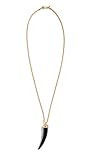 Kenneth Jay Lane Women's Gold Rope Chain Black Long Necklace, Black, One Size | Amazon (US)