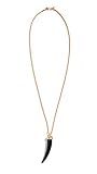Kenneth Jay Lane Women's Gold Rope Chain Black Long Necklace, Black, One Size | Amazon (US)