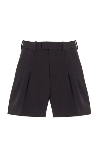 The Agnes Pleated Crepe Shorts | Moda Operandi (Global)